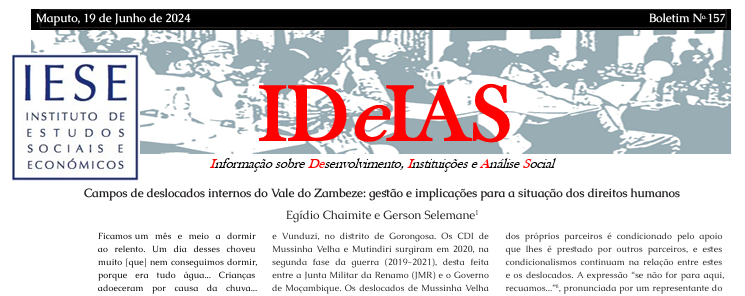 Campos de deslocados internos do Vale do Zambeze: gestão e implicações para a situação dos direitos humanos